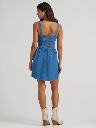 Wrangler Women's Princess Waist Denim Tank Dress