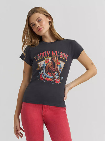 Wrangler X Lainey Wilson On Deck Shrunken Band Tee