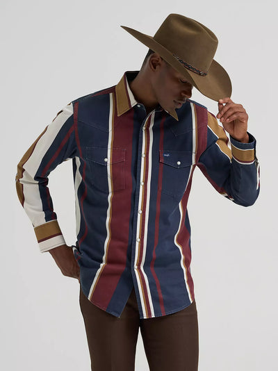 Wrangler Men's Vintage Inspired Brushpopper Workshirt