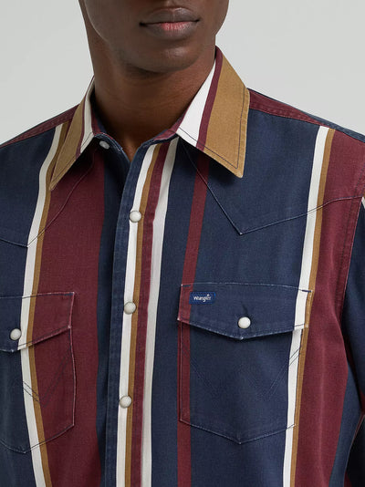 Wrangler Men's Vintage Inspired Brushpopper Workshirt