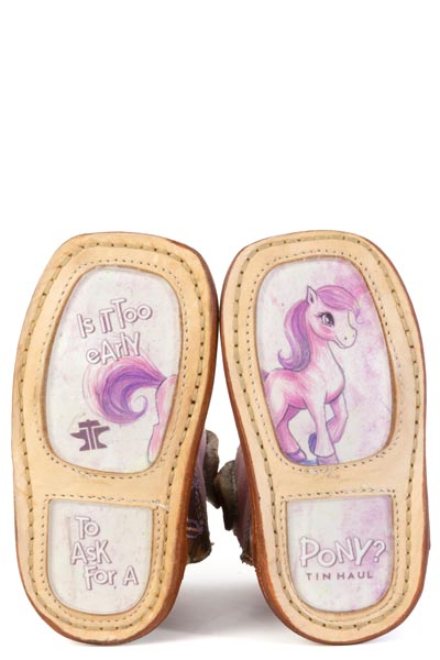 Tin Haul Infant's Cowgirl Twister Pony Sole Boots