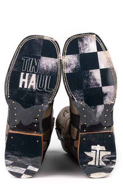 Tin Haul Men's Checkerboard Sole Western Boot