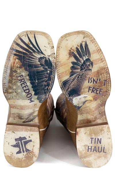 Tin Haul Men's Freedom Isn't Free Western Boot