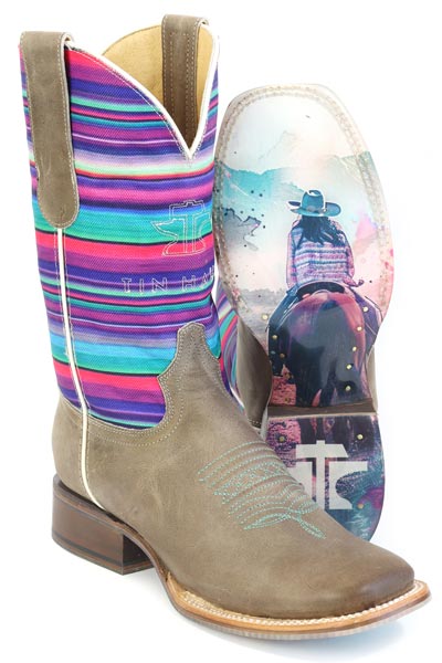 Tin Haul Women's "Sunset Serape" Western Boot