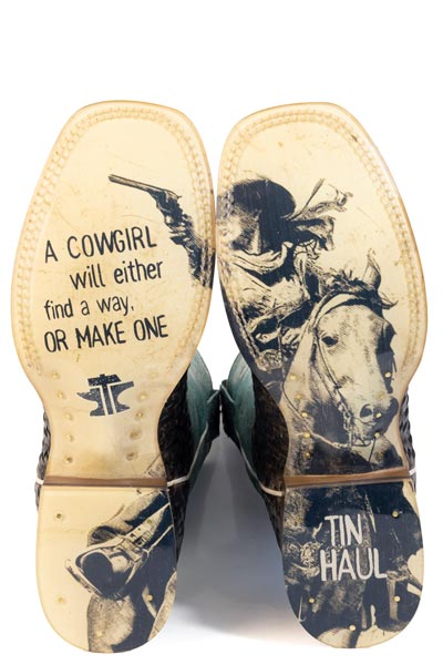 Tin Haul Women's Intertwined Western Boot