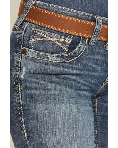 Ariat Women's Estelle Mid Rise Straight Let Jeans