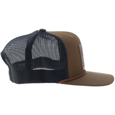 Hooey "Liberty Roper" Leather Patch Hat - Brn/Blk
