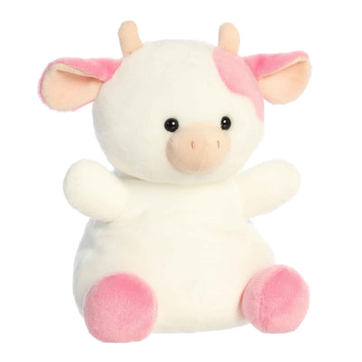 Aurora - Palm Pals - "Belle Strawberry Cow" Stuffed Animal