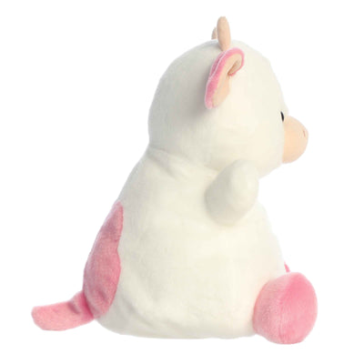 Aurora - Palm Pals - "Belle Strawberry Cow" Stuffed Animal