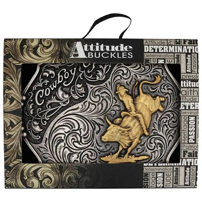 Montana Silversmith Cowboy Up Bull Rider Buckle