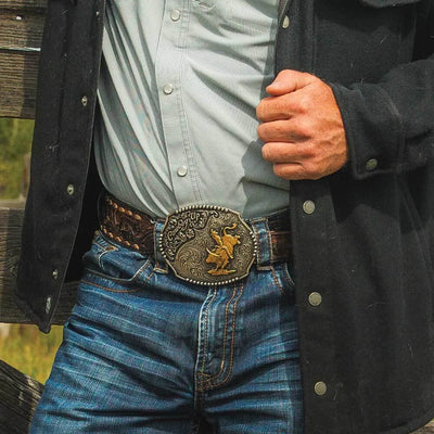 Montana Silversmith Cowboy Up Bull Rider Buckle