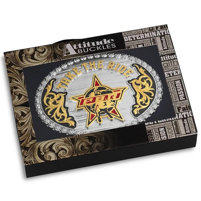 Montana Silversmith Take the Ride PBR Buckle