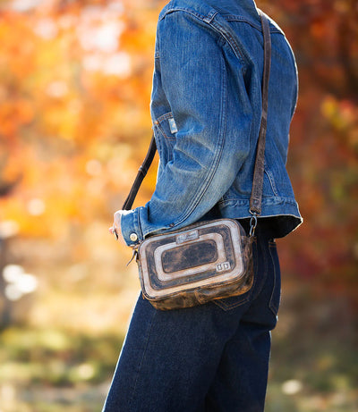 Bed Stu "Shy" Black Lux Nectar Lux Rectangler Crossbody