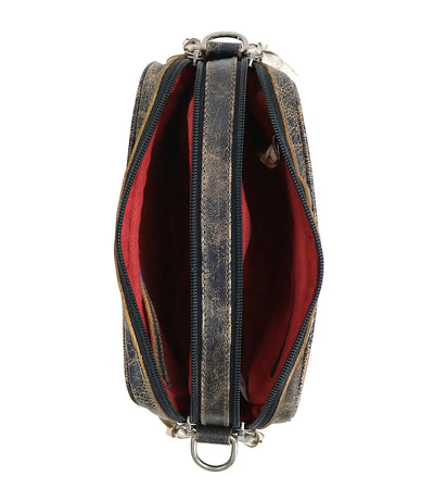 Bed Stu "Shy" Black Lux Nectar Lux Rectangler Crossbody
