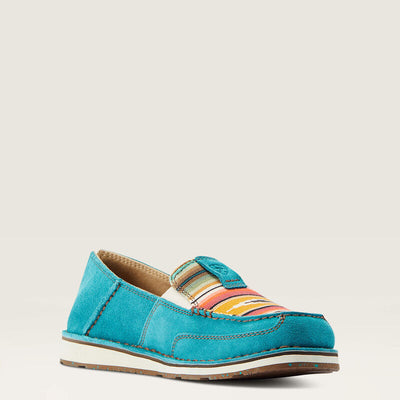 Ariat Aztec Teal Suede Cruiser