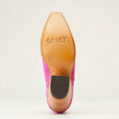 Ariat Dixon Pink Suede Western Boot