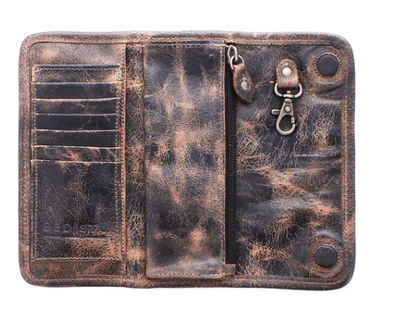 Bed Stu "Canton" Black Lux Small Wallet