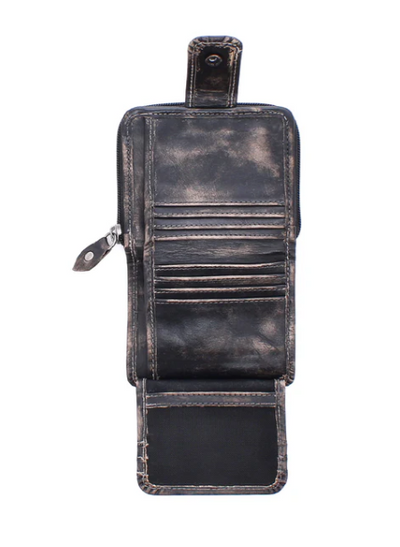 Bed Stu "Plus" Wallet - Black Handwash