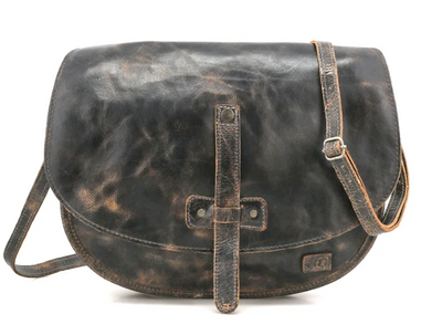Bed Stu "Sequoia" Full Grain Leather Handbag - Black Lux