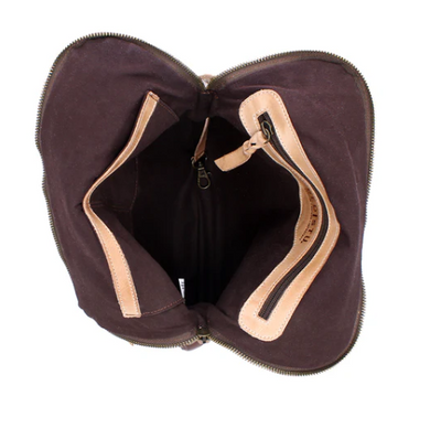 Bed Stu "Aiken" Teak Oats Rustic Handbag