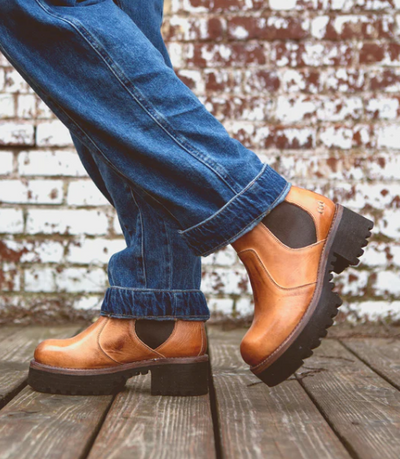 Bed Stu "Valda Hi" Tan Rustic Boot