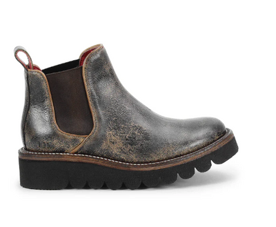 Bed Stu "Novel II" Black Lux Tan Rustic Boot