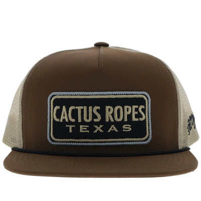 Hooey "Cactus Ropes" Texas Brown Cap
