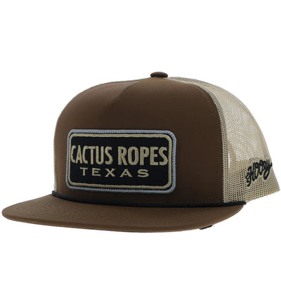 Hooey "Cactus Ropes" Texas Brown Cap