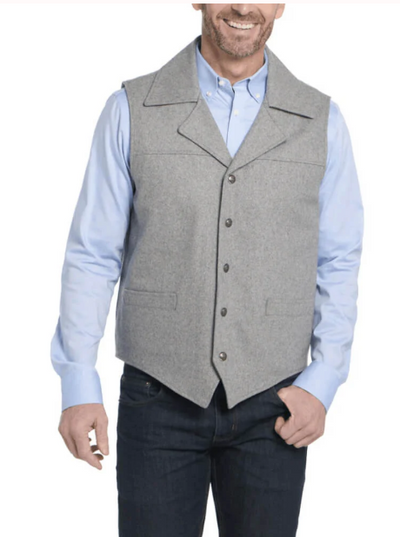 Cripple Creek Men's Wool Collared Vest