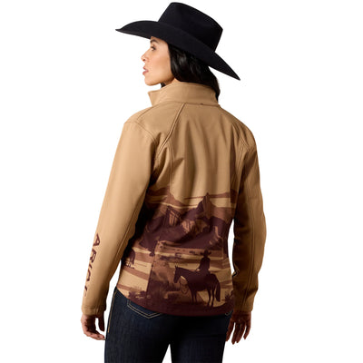 Ariat Women's Logo Lone Ranger Print Softshell Jacket