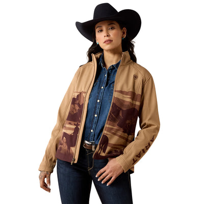 Ariat Women's Logo Lone Ranger Print Softshell Jacket