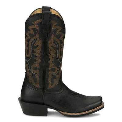 Justin Men's Cowboy Town Embroidered Western Boot
