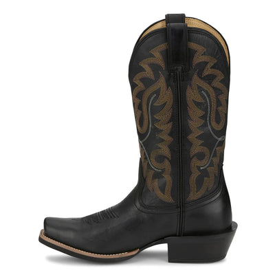 Justin Men's Cowboy Town Embroidered Western Boot