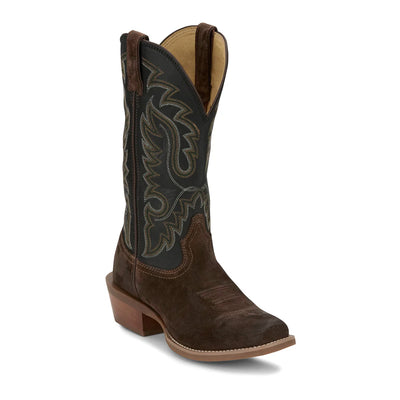 Justin Men's Cowboy Town Suede Cowboy Boot