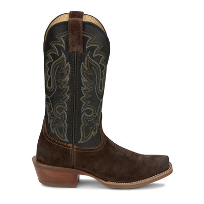Justin Men's Cowboy Town Suede Cowboy Boot