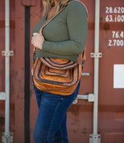 Bed Stu "Gilda" Pecan Teak Rustic Handbag