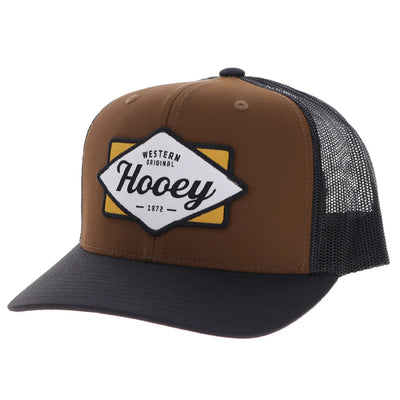 Hooey "Diamond" Brown & Black Cap with Patch