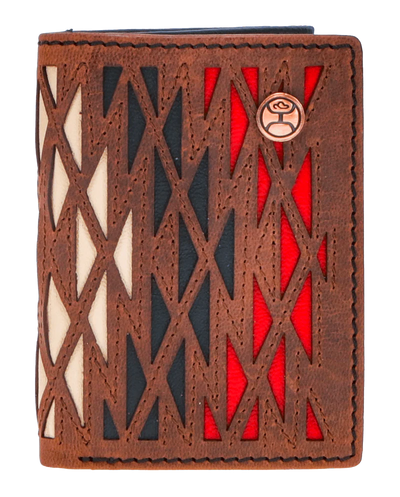 Hooey "Chapawee" Aztec Print Trifold Wallet