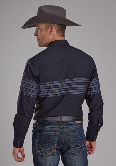 Roper Men's Border Stripe Western Shirt