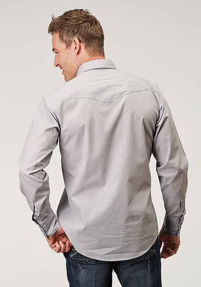 Roper Men's Solid Poplin Shirt