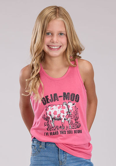 Roper Girl's Printed Knit Tank top