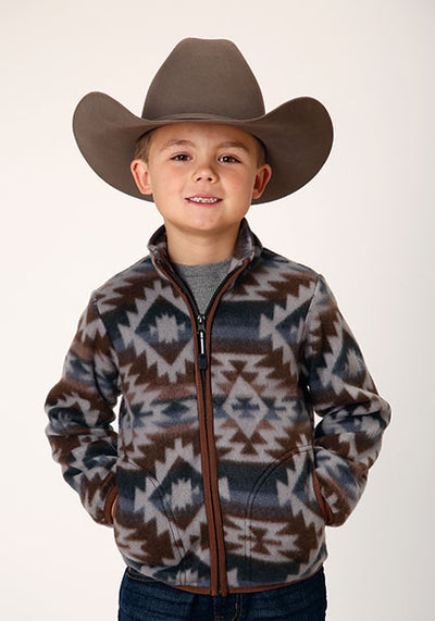 Roper Kid's Zip Front Fleece Jacket