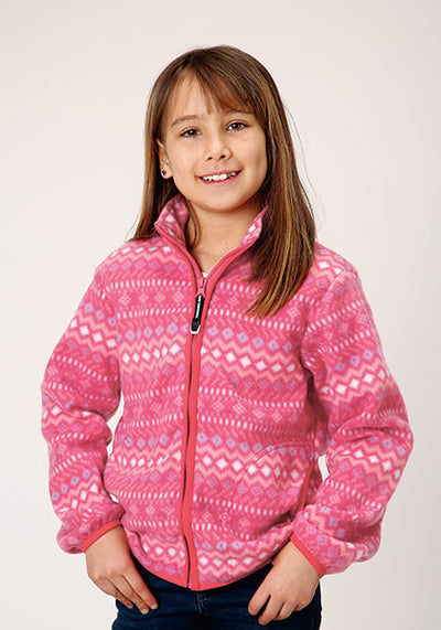 Roper Kid's Zip Front Fleece Jacket