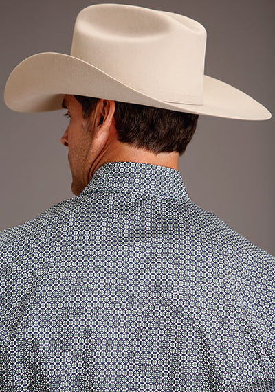 Stetson Men's Foulard Print Western Shirt