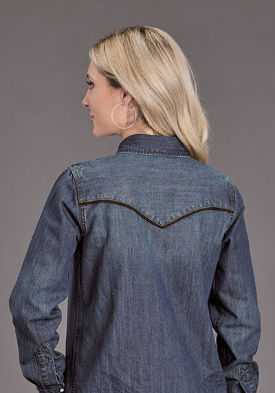 Stetson Women's Dark Denim Western Shirt
