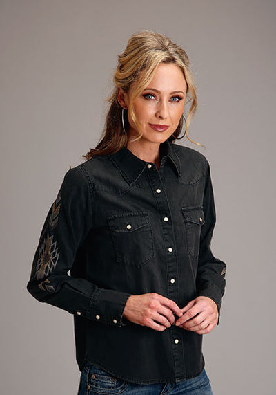 Stetson Women's Embroidered Denim Shirt