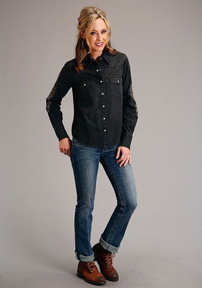 Stetson Women's Embroidered Denim Shirt