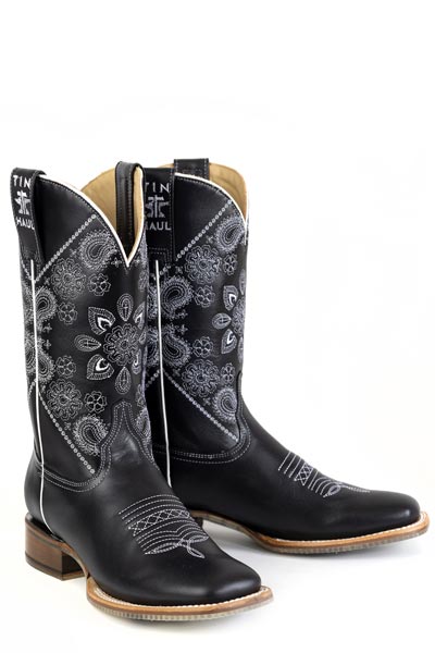 Tin Haul Women's Midnight Paisley Western Boot