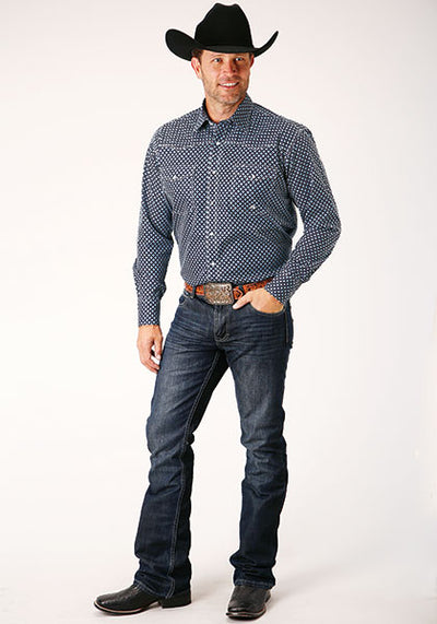 Roper Men's Amarillo Allover Print Shirt