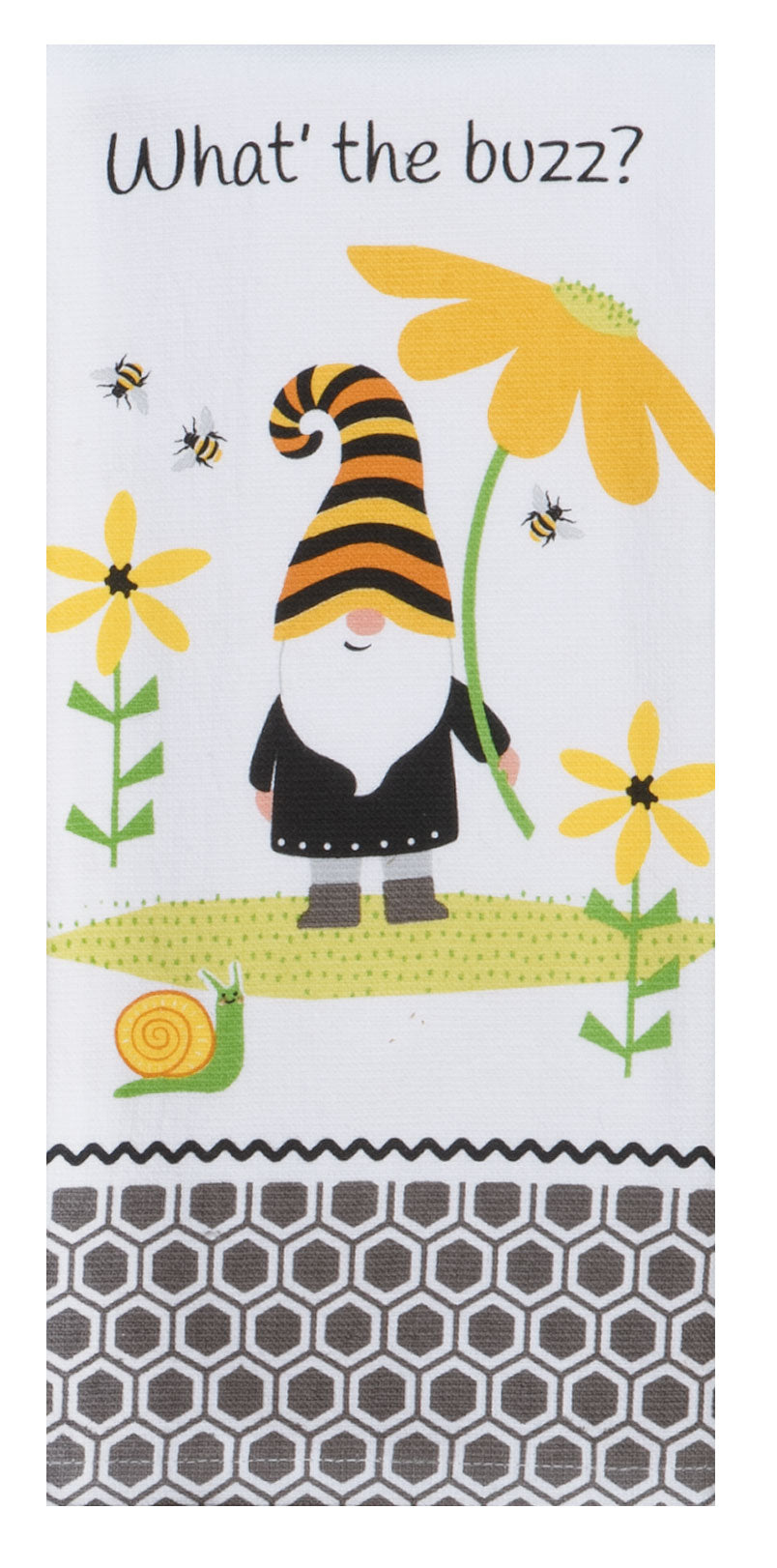 Kay Dee Design - Gnomes What's the Buzz Terry Towel
